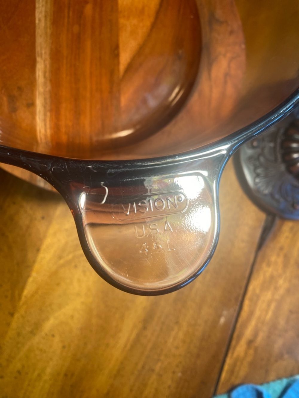 Corning Visions 4.5 Amber Glass Stock Pot - Picture 6 of 10